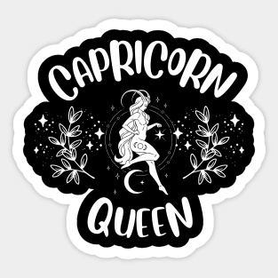 Capricorn Queen Sticker